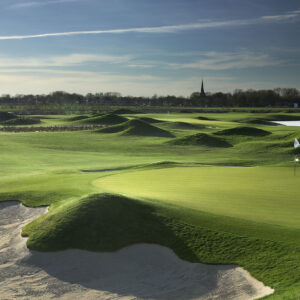 Голландский гольф на вертолете