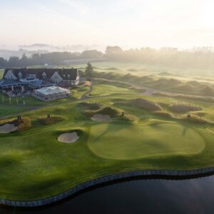 Голландский гольф на вертолете